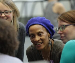 A group of facilitators at a Partners for Youth training event